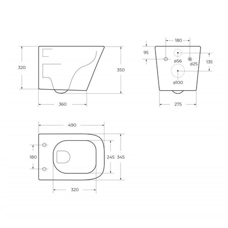 Унитаз подвесной BelBagno Tornado Ardente-Tor BB520CH-TOR/SC